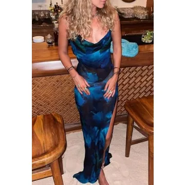 Sexy See Through Mesh Patchwork Maxi Dress For Summer