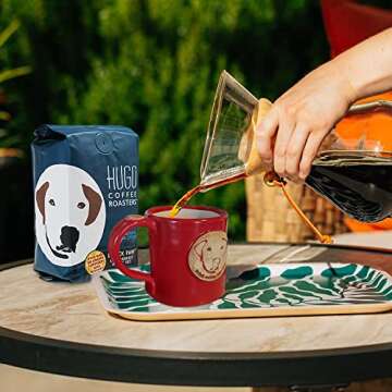 Hugo Coffee Ground Black Paw Dark French Roast - Save Dogs!