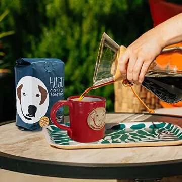 Hugo Coffee Ground Black Paw Dark French Roast - Save Dogs!