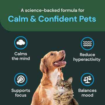 VetriScience Composure Pro - Calming Support Supplement for Cats & Dogs - Relaxation Bites with Colostrum Calming Complex & Vitamin B - Clinical Strength Calming Pet Aid Chews - 60 Chews
