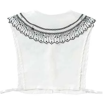 YAKEFJ Women’s Fake collar false collar Half Shirt Blouse Collar Detachable Collar