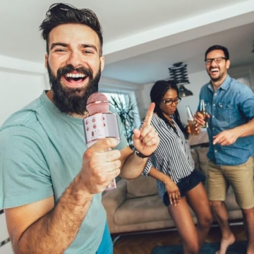 Wireless Bluetooth Karaoke Microphone for All Ages