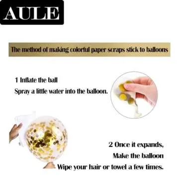 AULE Metallic Purple and Premium Latex Lavender Lilac Balloons 60 Pack 12inches and Purple Confetti Balloons with Purple Ribbons Set for Birthday Bridal Shower Wedding Party Decorations