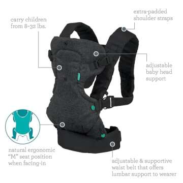 Infantino Flip Advanced 4-in-1 Convertible Carrier - gray, one size
