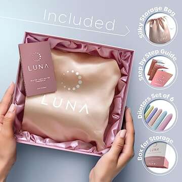 Luna Silicone Dilators for Pelvic Floor Strengthening - 6 Different Sizes - Pelvic Floor Strengthening Device Women - Dilators for Women