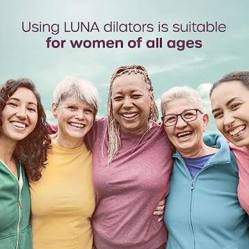 Luna Silicone Dilators for Pelvic Floor Strengthening - 6 Different Sizes - Pelvic Floor Strengthening Device Women - Dilators for Women