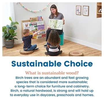 ECR4Kids Sturdy Single-Sided Book Display for Kids