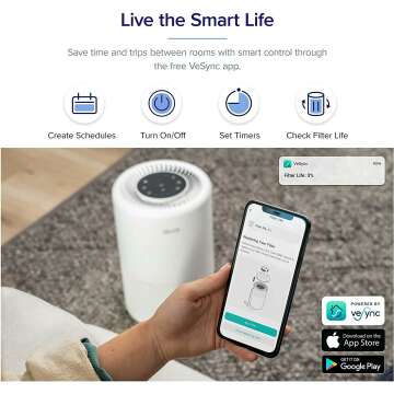 LEVOIT Core 200S Air Purifier - Smart Alexa Control
