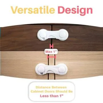 Inaya Child Proof Cabinet Locks - Easy Installation Safety Solution