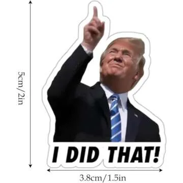 100PCS Trump I Did That Stickers Gas Pump Stickers Decal, Funny I Did That, I Did That Tariff Sticke...