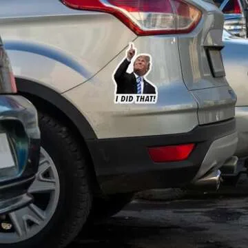 100PCS Trump I Did That Stickers Gas Pump Stickers Decal, Funny I Did That, I Did That Tariff Sticker Anti Trump Stickers