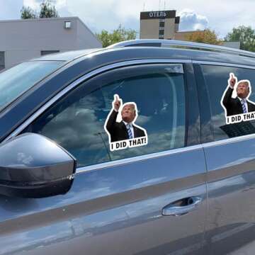 100PCS Trump I Did That Stickers Gas Pump Stickers Decal, Funny I Did That, I Did That Tariff Sticker Anti Trump Stickers