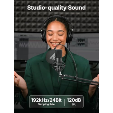 MAONO XLR/USB Condenser Mic for Studio and Streaming