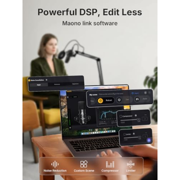 MAONO XLR/USB Condenser Mic for Studio and Streaming