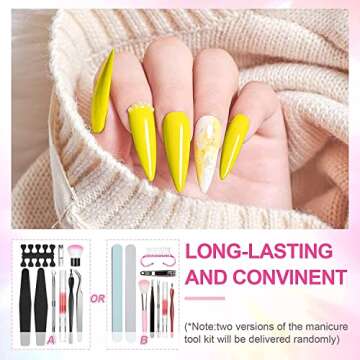 Gel Nail Polish Kit with UV Light, Joytii 12 Colors Gel Polish with UV Light for Nails, No Wipe Gel Top Coat and Base Coat Gel Nail Kit, Manicure Set DIY Nail Art Salon