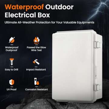 Durable QILIPSU Outdoor Electrical Box with IP67 Protection