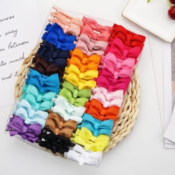 CÉLLOT Baby Girls Hair Clips 50 PCS 25 Colors for Infants