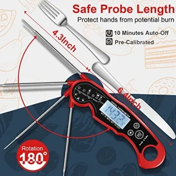 Digital Meat Thermometer for Grilling & Cooking