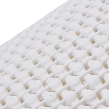 Zuvo Plastic Trash Paper Bin - Modern Look Cylindrical Open-Top Design Lightweight Waste Basket, Rubbish Bin for Kitchen, Bedroom, Bathroom & Office Bin White