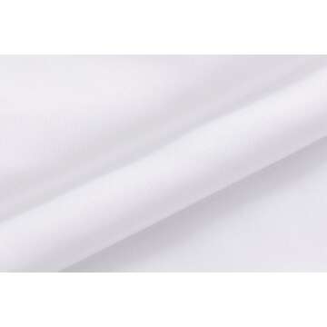 N&Y HOME Fabric Shower Curtain Liner Solid White with Magnets, Hotel Quality, Machine Washable, 70 x 72 inches for Bathroom