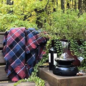 Aerisi Auto Wine Aerator System with Glass Decanter - Premium Electric Automatic Wine Aerating to bring out your favorite wines full flavor potential