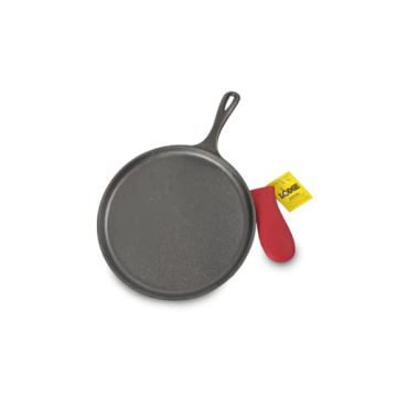 Lodge Cast Iron Griddle with Silicone Handle Holder 10.5-inch