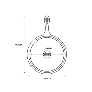 Lodge Cast Iron Griddle with Silicone Handle Holder 10.5-inch