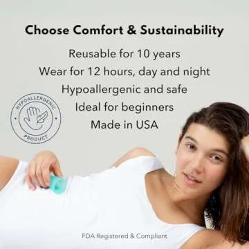 Lena Sensitive Menstrual Cup, Soft Reusable Period Cup, Tampons,Period Underwear and Menstrual Pads Alternative, Feminine Care, FSA Eligible, Silicone Menstrual Cups, Made in USA, Small, Clear