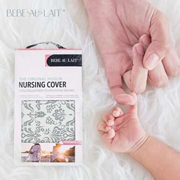 Bebe au Lait Nursing Cover - Soft Cotton Breastfeeding Shawl