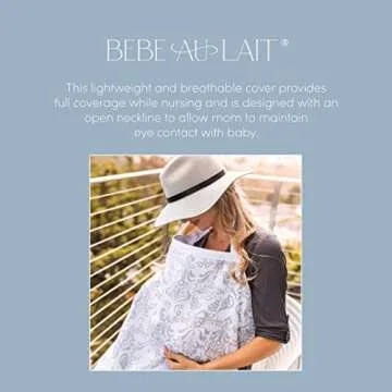 Bebe au Lait Nursing Cover - Soft Cotton Breastfeeding Shawl