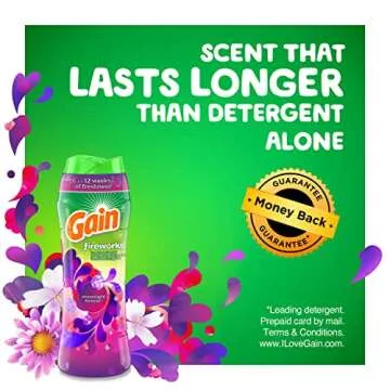 Gain Fireworks Laundry Scent Booster Beads for Washer, Moonlight Breeze, 20.1 oz