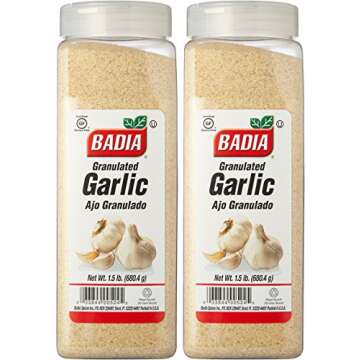 Badia Garlic Granulated 1.5 lbs Pack of 2