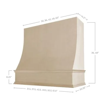 Riley & Higgs Sloped Front Range Hood Cover - Stylish Upgrade