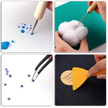 28 PCS Precision Craft Tools Set Vinyl Weeding Tools Kit for Weeding Vinyl, DIY Art Work Cutting, Hobby, Scrapbook