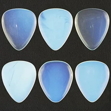 Opalite Gemstone Guitar Pick 3.0 mm Ultra Heavy Ultra Cool