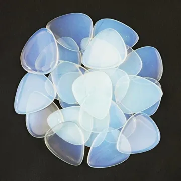 Opalite Gemstone Guitar Pick 3.0 mm Ultra Heavy Ultra Cool