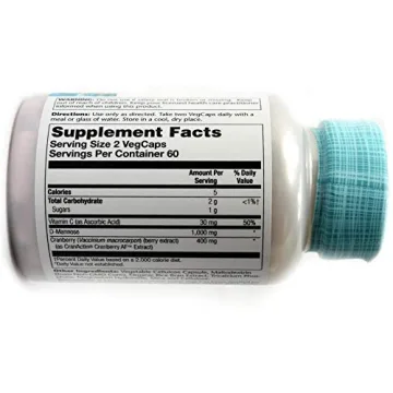 D-Mannose with CranActin Solaray 120 VCaps Pack of 2