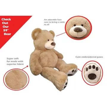 Anico 59" Giant Plush Teddy Bear - Perfect Gift for All Ages