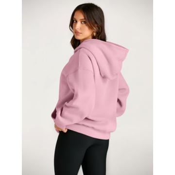 Trendy Queen Oversized Floral Fleece Hoodie for Women