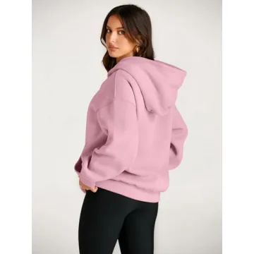 Trendy Queen Oversized Floral Fleece Hoodie for Women
