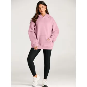 Trendy Queen Oversized Floral Fleece Hoodie for Women