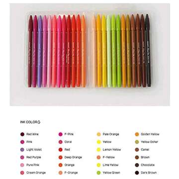 MONAMI Plus Pen 3000 Felt Tip Pens, Fine Point (0.4mm), Coloring/Drawing/Journaling, Assorted Colors, 48-Pack