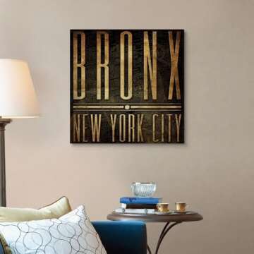 Bronx Canvas Wall Art Print by Jace Grey - 30" x 30"