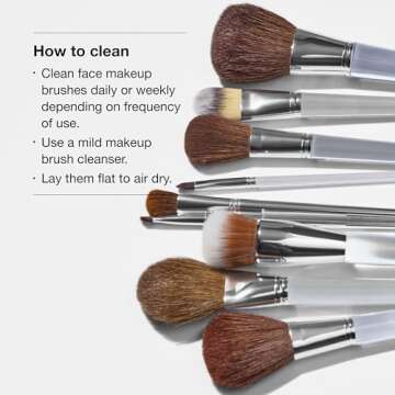 Clinique Versatile Blending Buffing Foundation Brush for Cream Foundation, Liquid Foundation, and Powder Foundation | Buildable Coverage