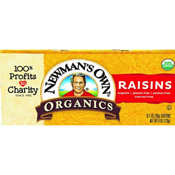 Newman’s Own Organics Raisins - Healthy Snack Packs