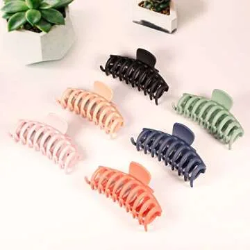 YESMOLA Large Hair Claw Clips - Strong Hold for All Hair Types