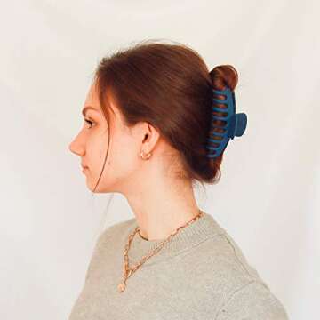 YESMOLA Large Hair Claw Clips - Strong Hold for All Hair Types
