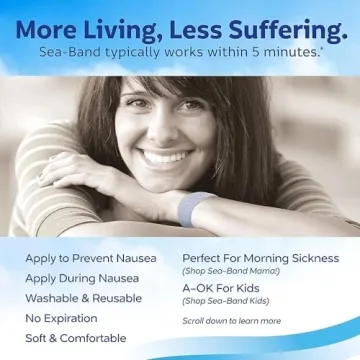 Sea-Band Wristbands for Natural Motion Sickness Relief