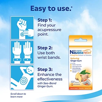 Sea-Band Wristbands for Natural Motion Sickness Relief