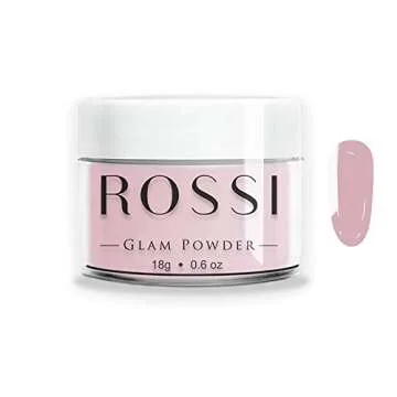 ROSSI Dipping Powder Nails Kit 4 Color | 0.6 oz/jar | Easy to Apply |, Dip Powder Essential Starter Kit, No UV Lamp, Nail Art Set with Base Coat, Activator, Top Coat
